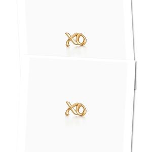 Tiffany & Co Paloma’s Graffiti love&kiss 18k gold earrings